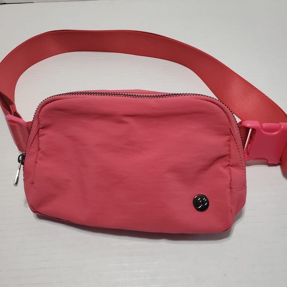 C. C Pink Color Crossbody Belt Bag Fanny Pack Purse Travel Athletic - Picture 1 of 7